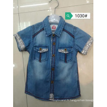 Summer bébé Jeans Blouses garçons enfants manches courtes denim veste enfants chemises Cool style